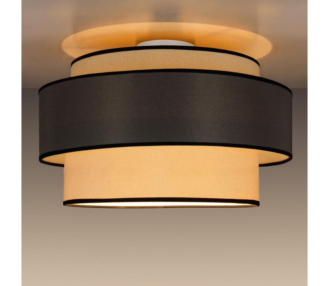 Donoci Stropné svietidlo GRACE 1xE27/60W/230V pr. 40 cm krémová/šedá