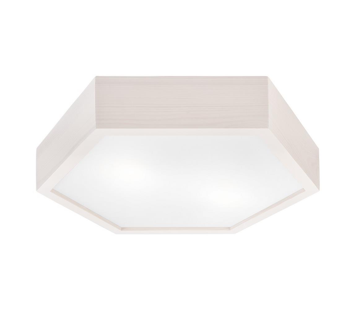 Donoci Stropné svietidlo HEX 2xE27/60W/230V pr. 43 cm borovica biela