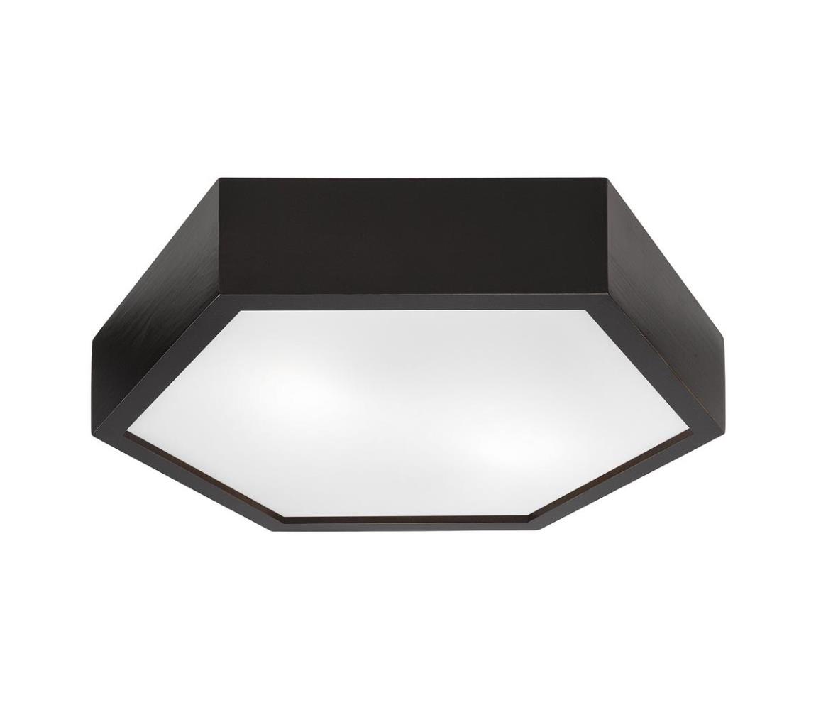 Donoci Stropné svietidlo HEX 2xE27/60W/230V pr. 43 cm borovica wenge