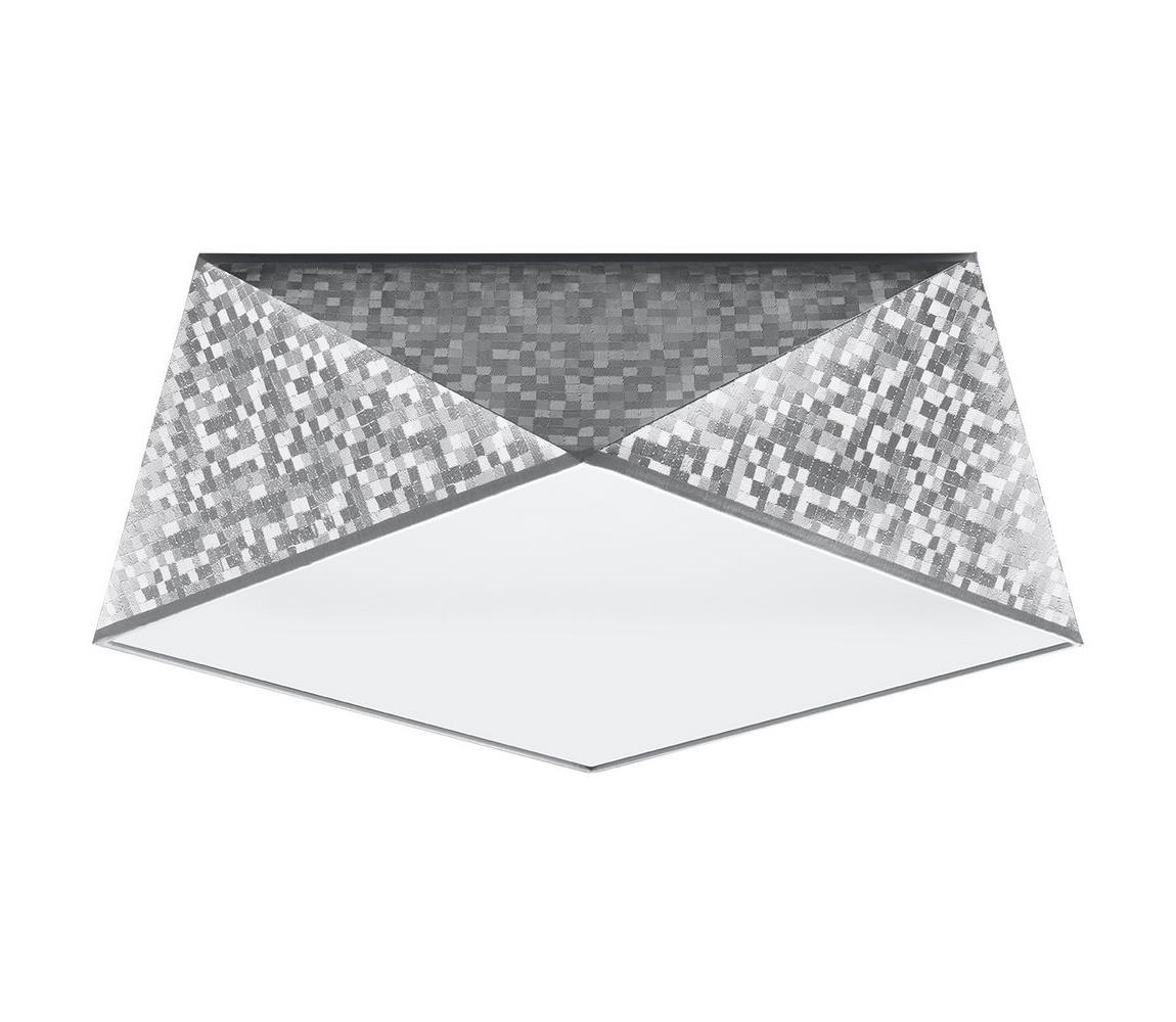 Donoci Stropné svietidlo HEXA 2xE27/60W/230V strieborná