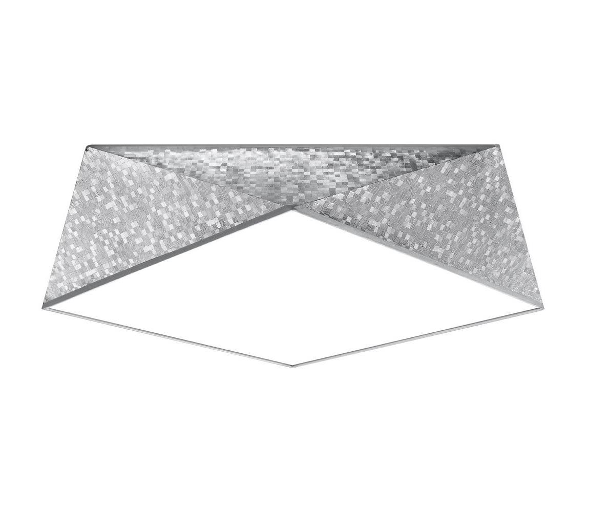 Donoci Stropné svietidlo HEXA 3xE27/60W/230V strieborná
