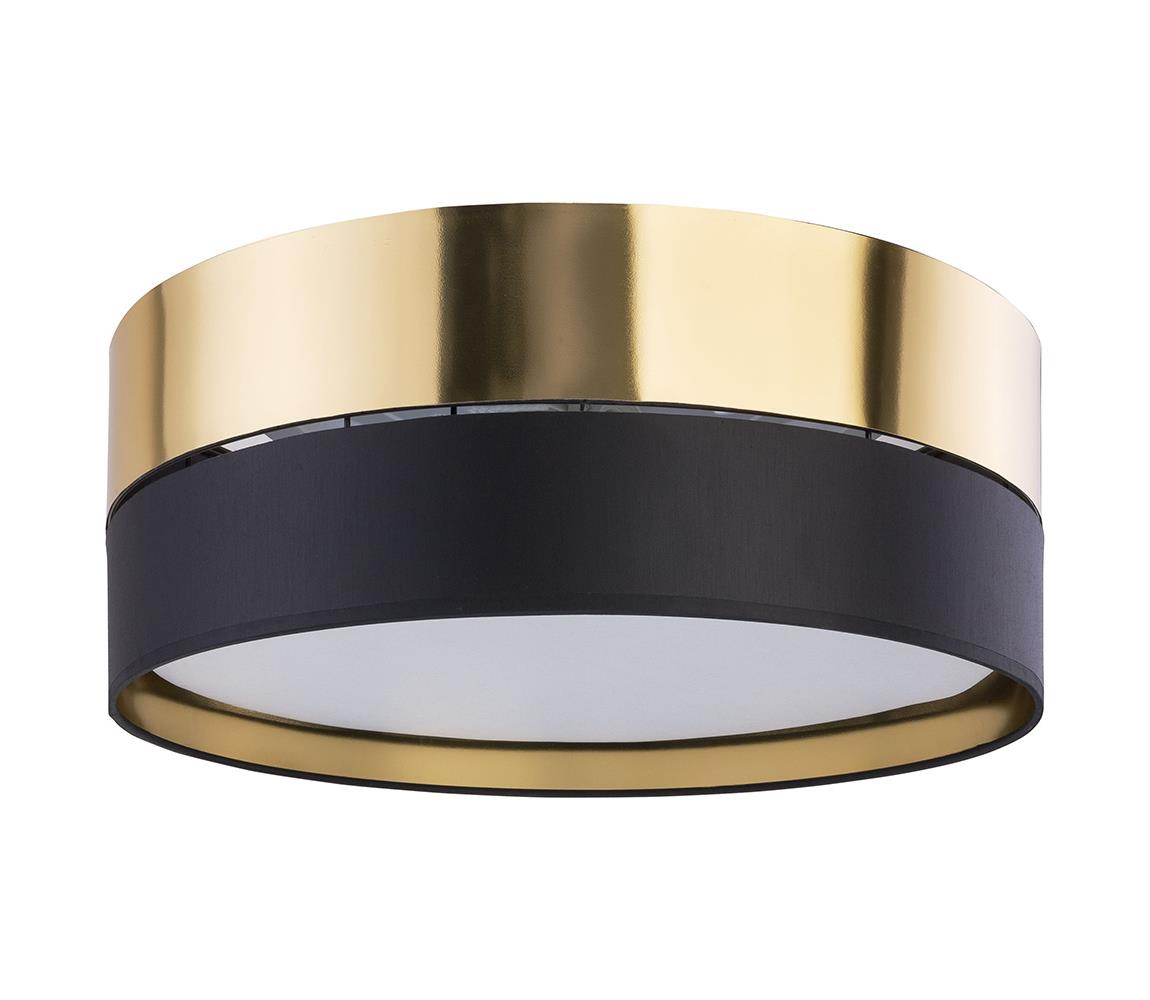 Donoci Stropné svietidlo HILTON 3xE27/15W/230V pr. 45 cm mosadz/čierna