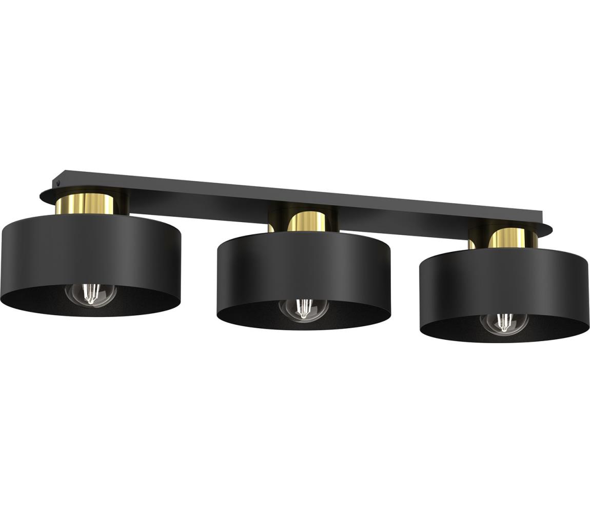 Donoci Stropné svietidlo MARTI 3xE27/15W/230V čierna/zlatá