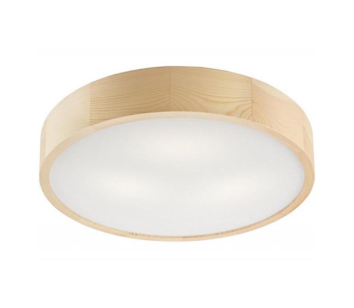 Donoci Stropné svietidlo NATURAL 3xE27/60W/230V, pr. 47 cm, borovica
