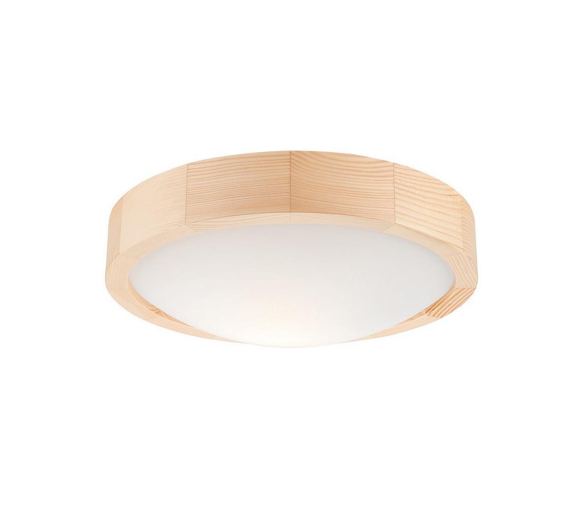 Donoci Stropné svietidlo NATURAL SLIM 1xE27/60W/230V ø 27 cm borovica