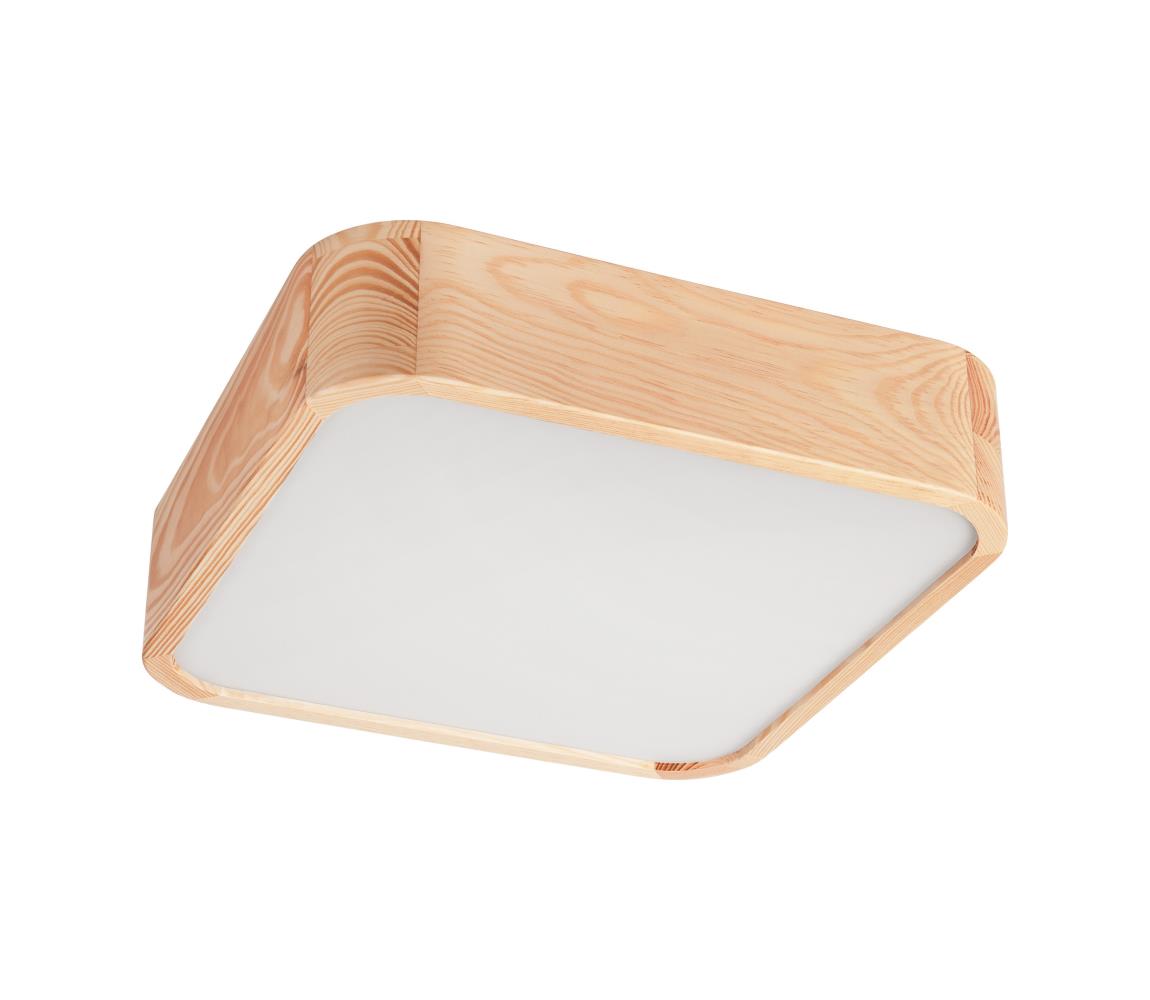 Donoci Stropné svietidlo NATURAL SQUARE 2xE27/15W/230V 35x35 cm borovica