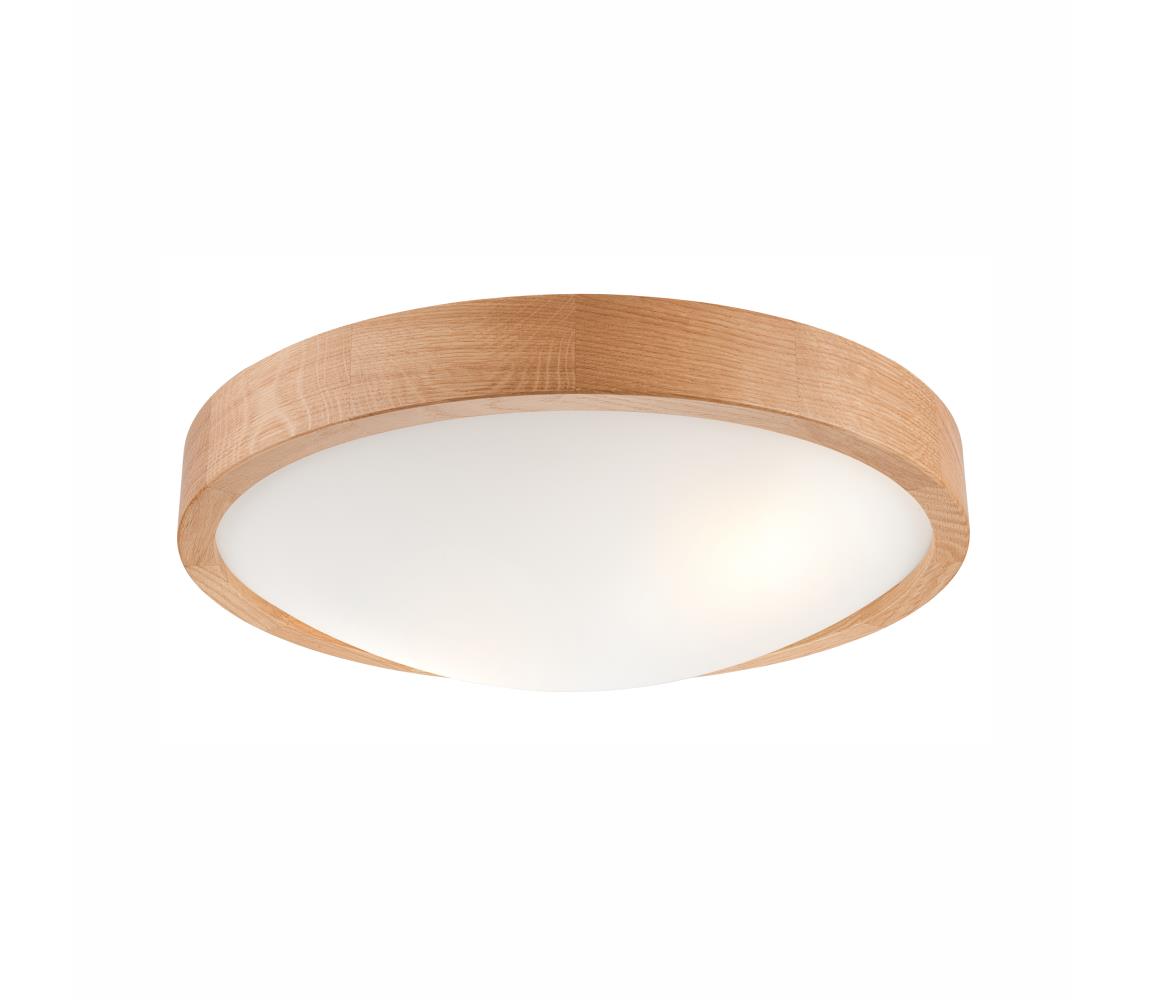 Donoci Stropné svietidlo OAK SLIM 2xE27/60W/230V dub, pr. 37 cm