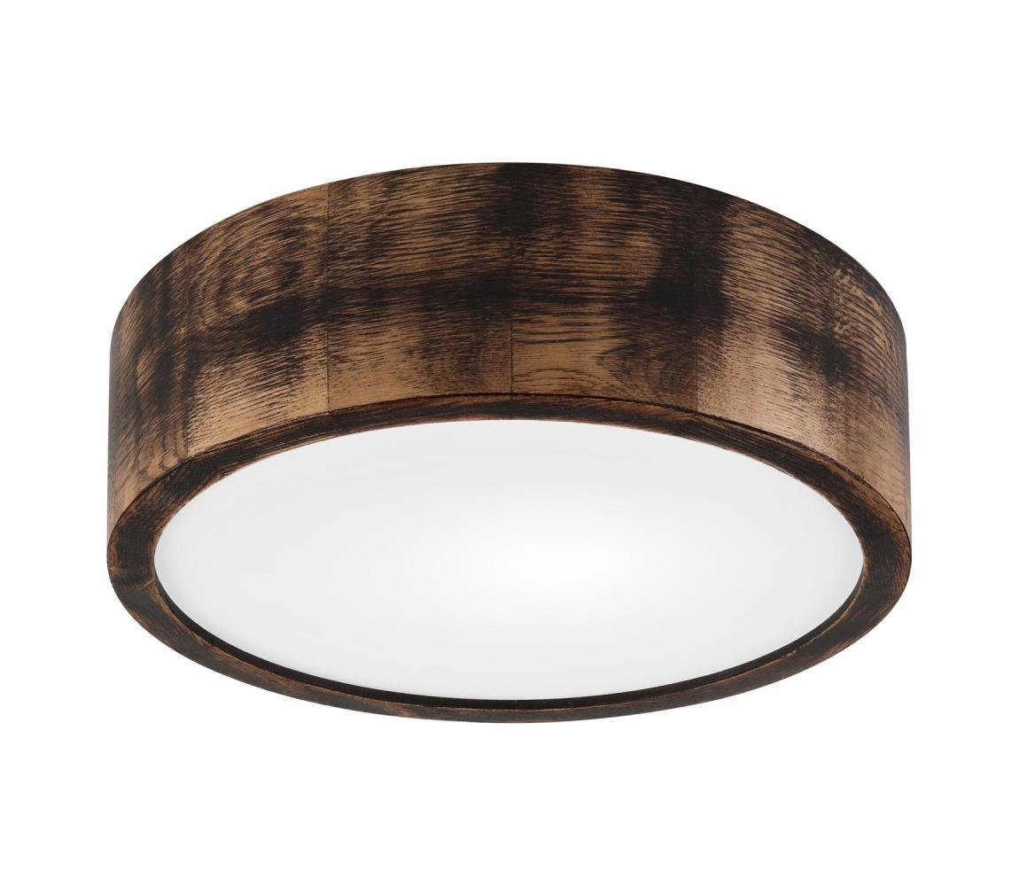 Donoci Stropné svietidlo OAK SMOKY 1xE27/15W/230V, pr. 27,5 cm, dub tmavohnedý