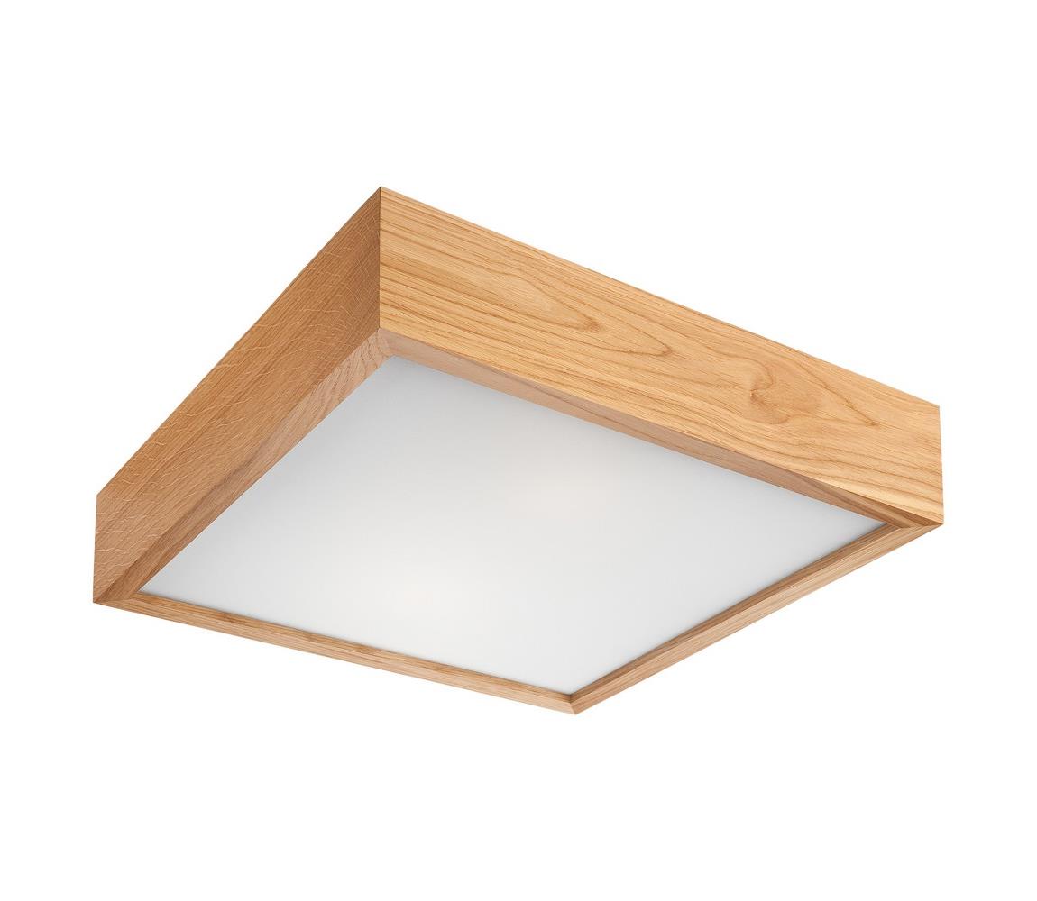 Donoci Stropné svietidlo OAK SQUARE 2xE27/60W/230V dub 37,5 cm