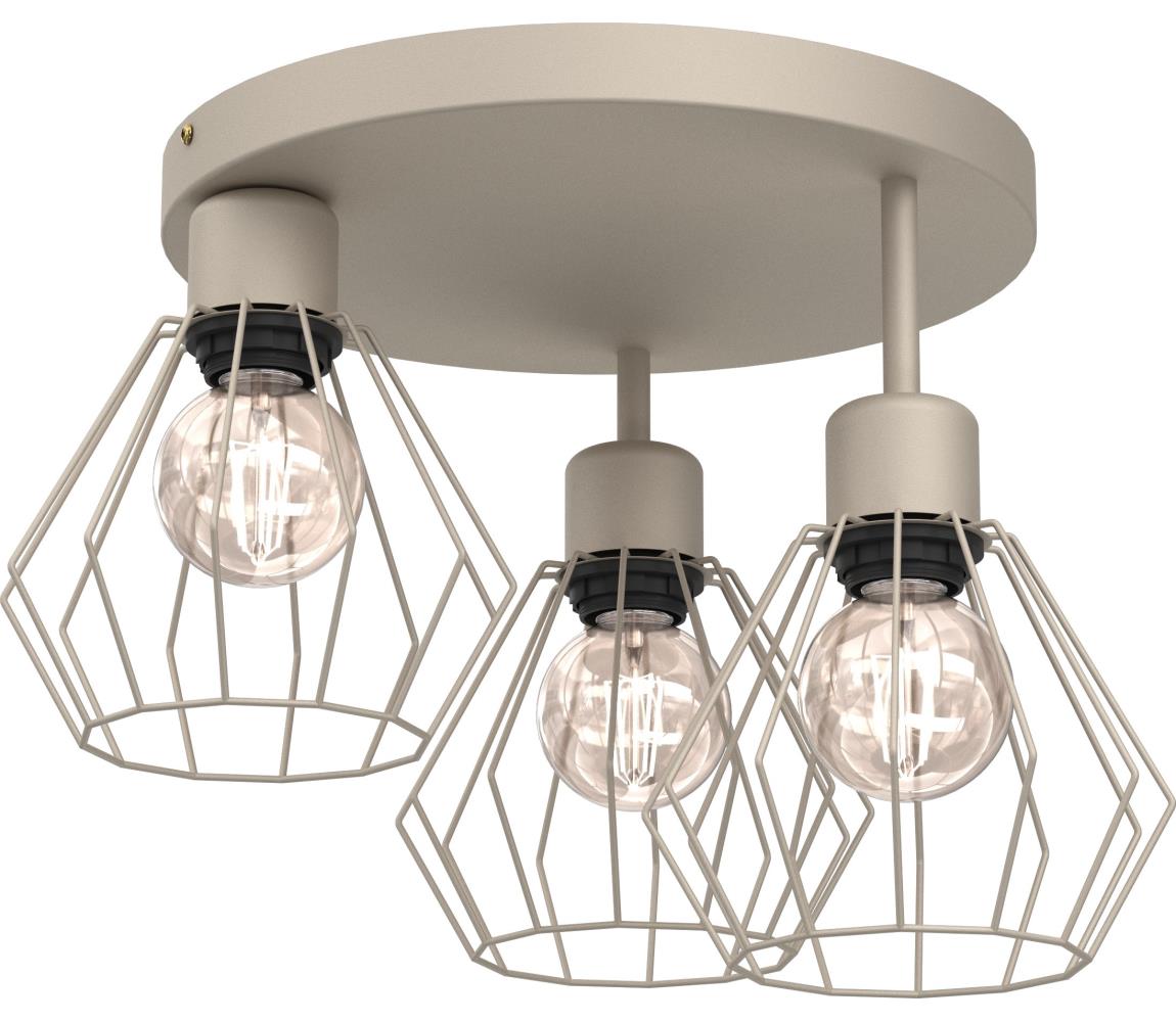 Donoci Stropné svietidlo PARKLA 3xE27/15W/230V béžová