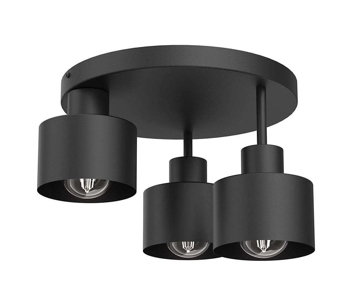 Donoci Stropné svietidlo PARKLA 3xE27/15W/230V čierna 9854