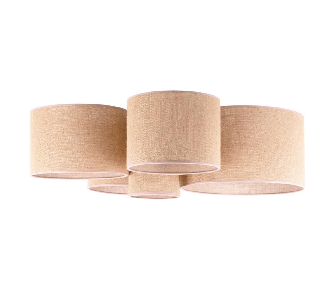 Donoci Stropné svietidlo ROLLER PENTO 5xE27/60W/230V béžová