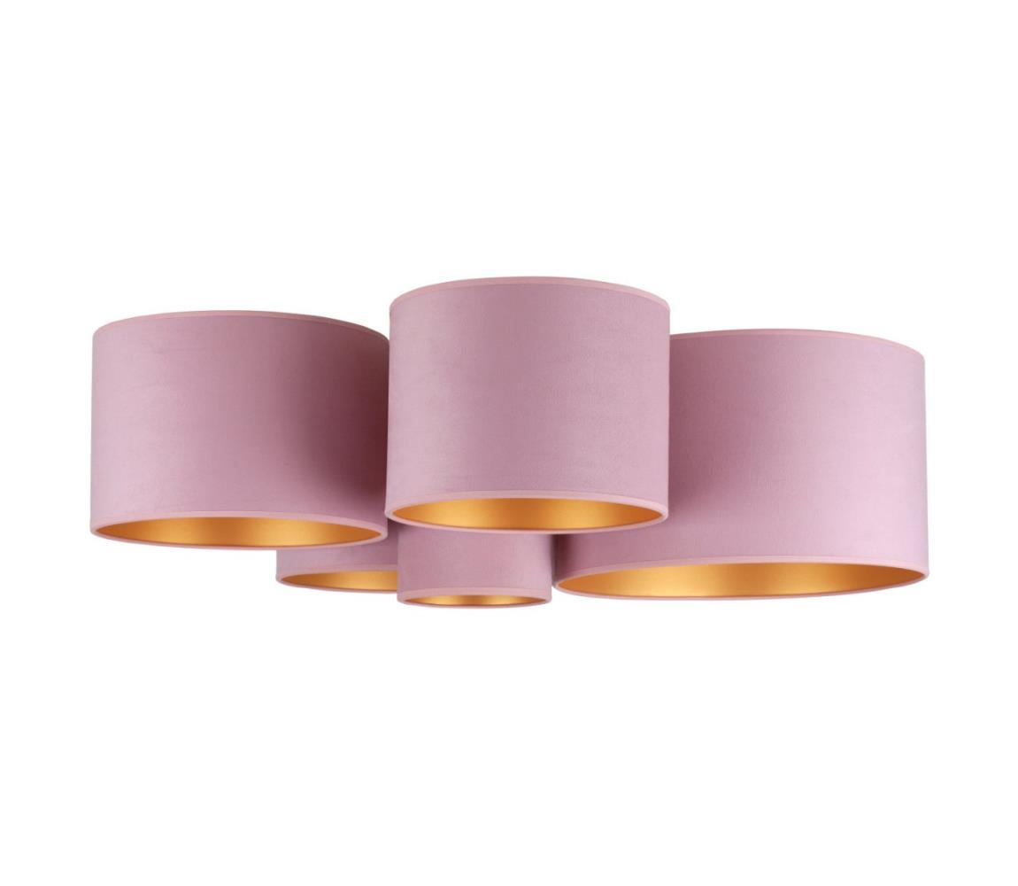 Donoci Stropné svietidlo ROLLER PENTO 5xE27/60W/230V ružová