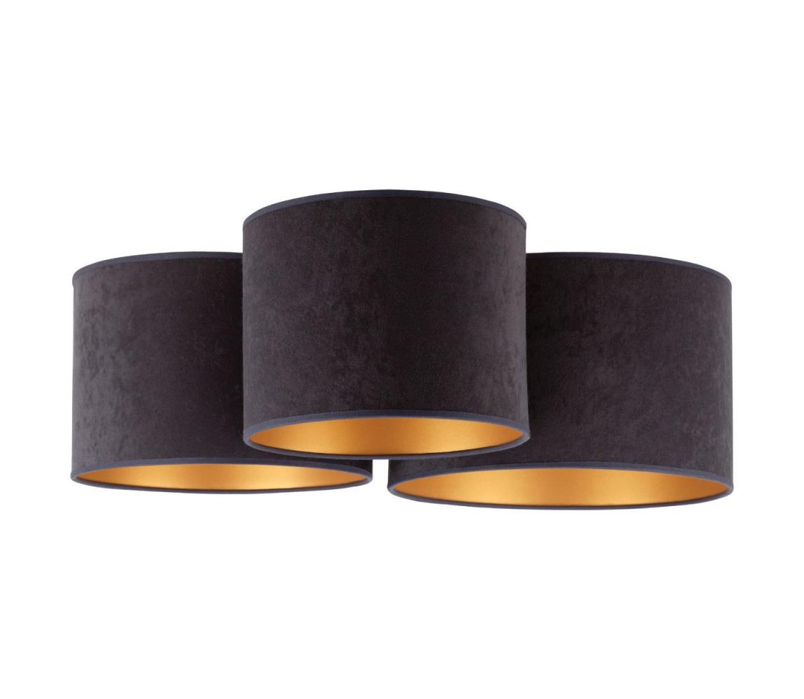 Donoci Stropné svietidlo ROLLER TRIO 3xE27/60W/230V antracit