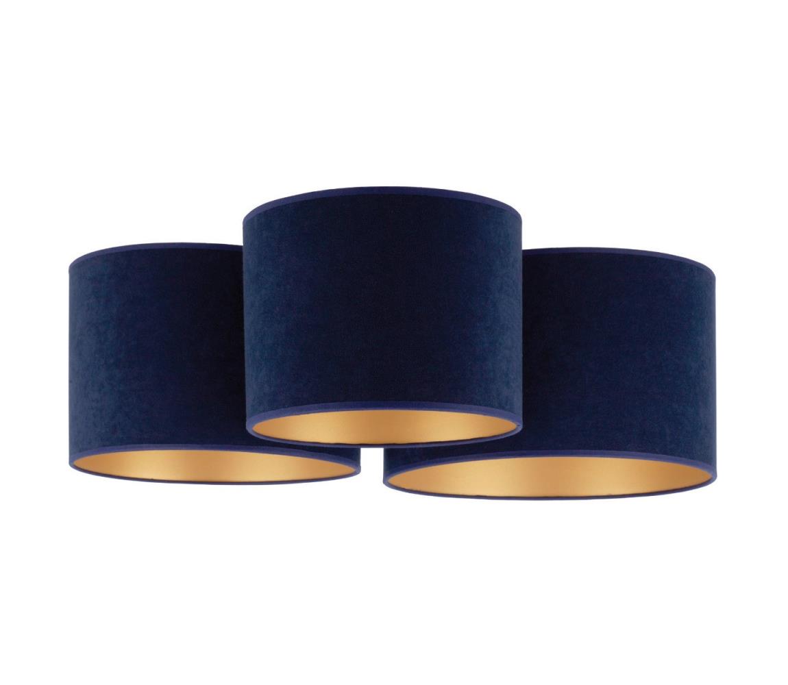 Donoci Stropné svietidlo ROLLER TRIO 3xE27/60W/230V modrá