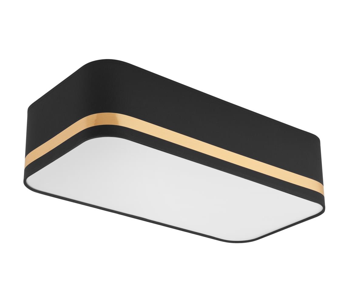 Donoci Stropné svietidlo SIRJA SQUARE STRIPE 2xE27/15W/230V čierna/zlatá