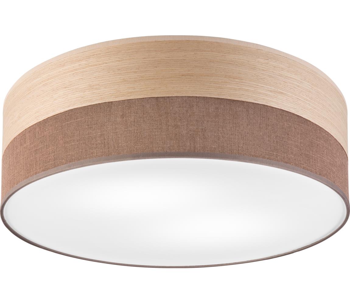 Donoci Stropné svietidlo SIRJA WOOD 2xE27/15W/230V pr. 45 cm hnedá/dub