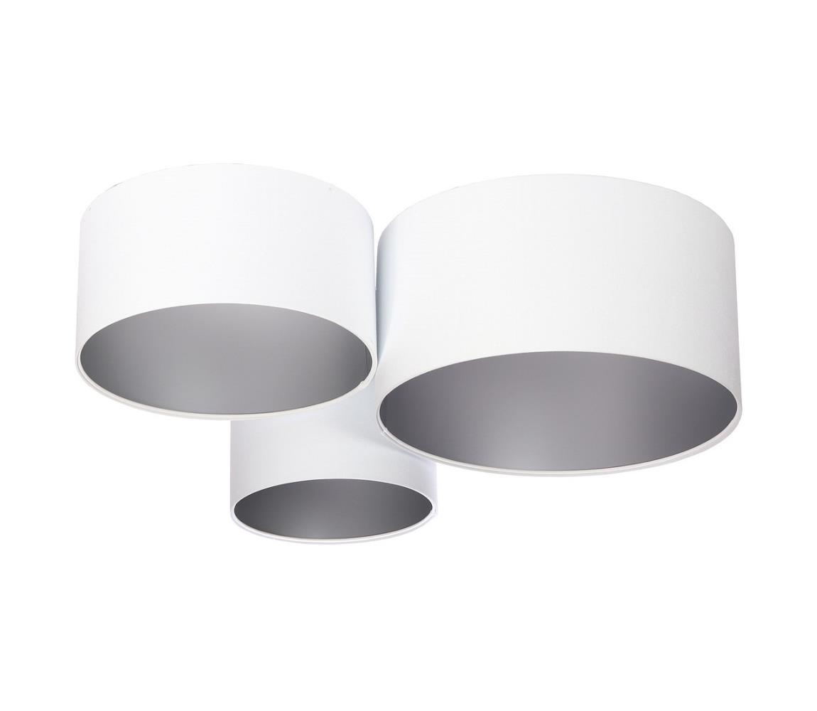 Donoci Stropné svietidlo SPACE 3xE27/60W/230V biela/strieborná