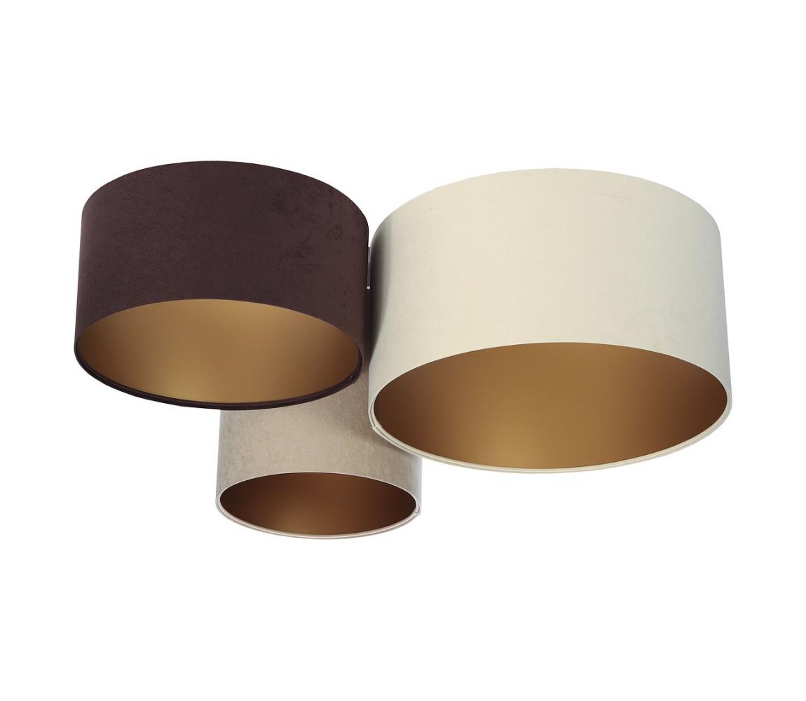 Donoci Stropné svietidlo SPACE 3xE27/60W/230V krémová/hnedá/béžová