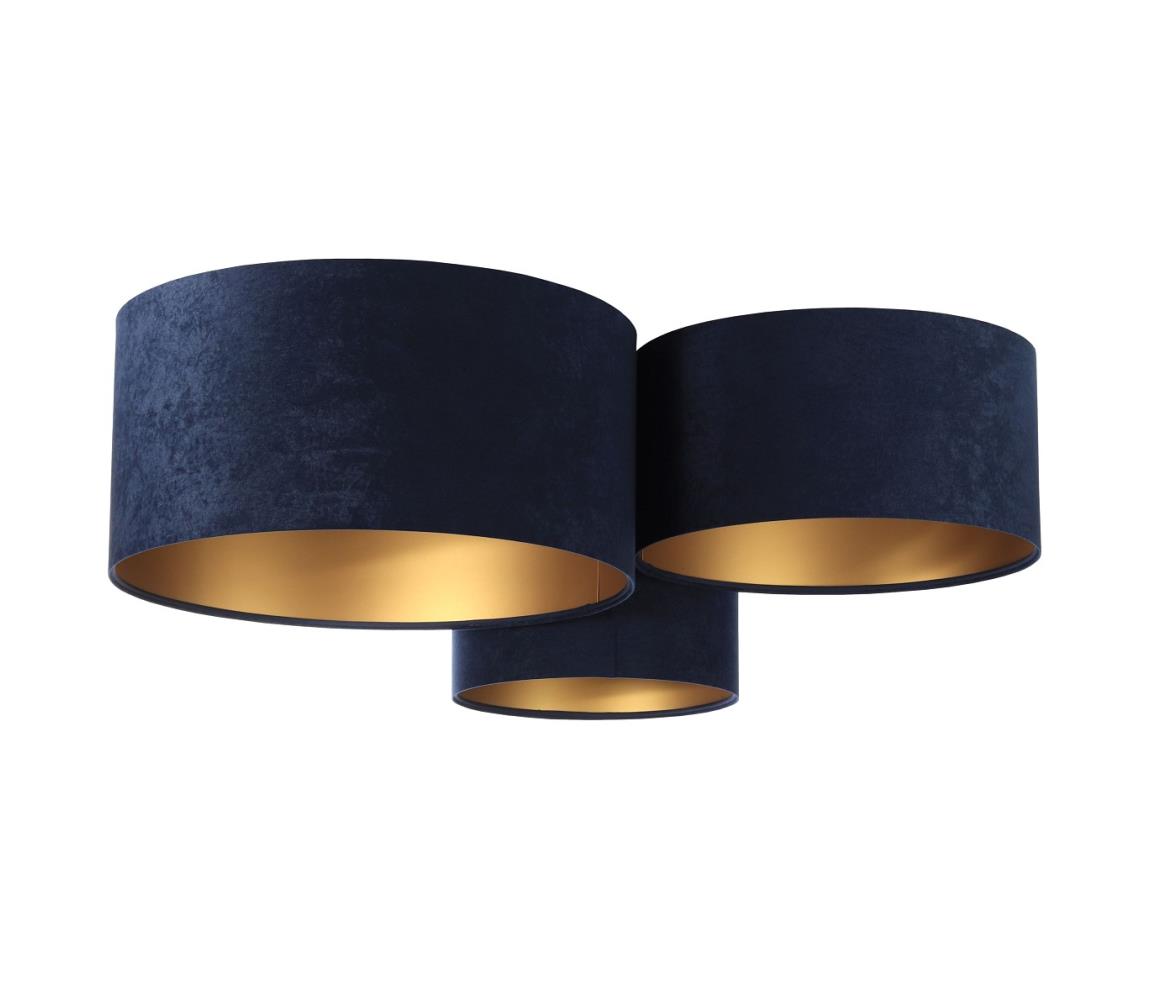 Donoci Stropné svietidlo SPACE 3xE27/60W/230V modrá/zlatá