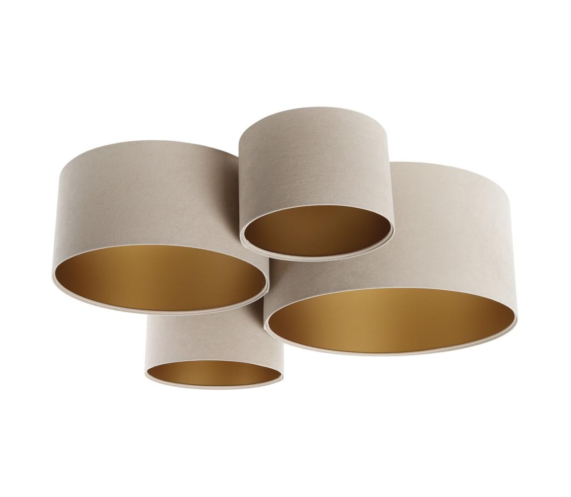 Donoci Stropné svietidlo SPACE 4xE27/60W/230V béžová/zlatá