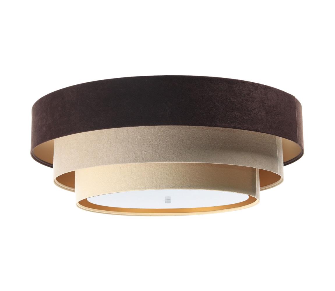 Donoci Stropné svietidlo TRINITI 2xE27/60W/230V hnedá/béžová/zlatá