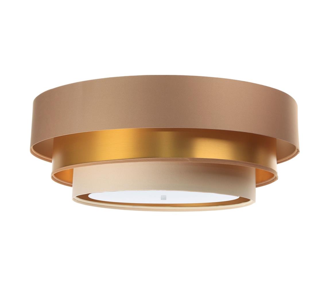 Donoci Stropné svietidlo TRINITI 2xE27/60W/230V hnedá/zlatá/béžová