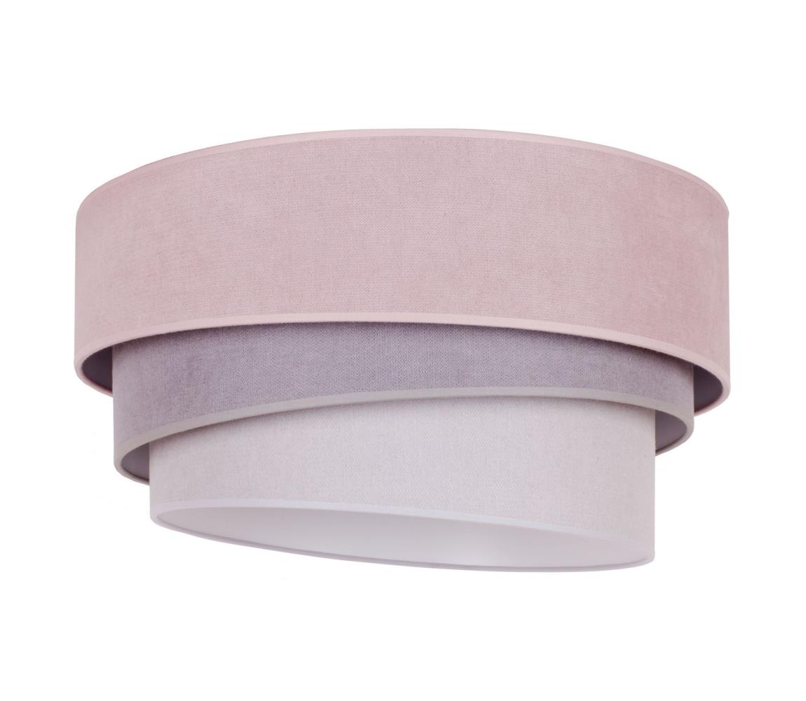 Donoci Stropné svietidlo TRIO 1xE27/15W/230V pr. 45 cm ružová/šedá/biela