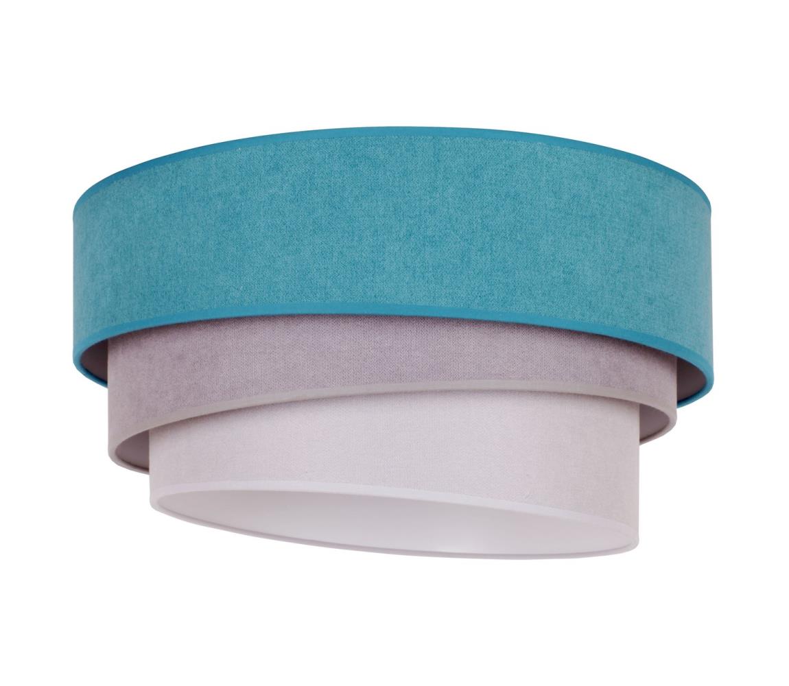 Donoci Stropné svietidlo TRIO 1xE27/15W/230V pr. 45 cm tyrkysová/šedá/biela