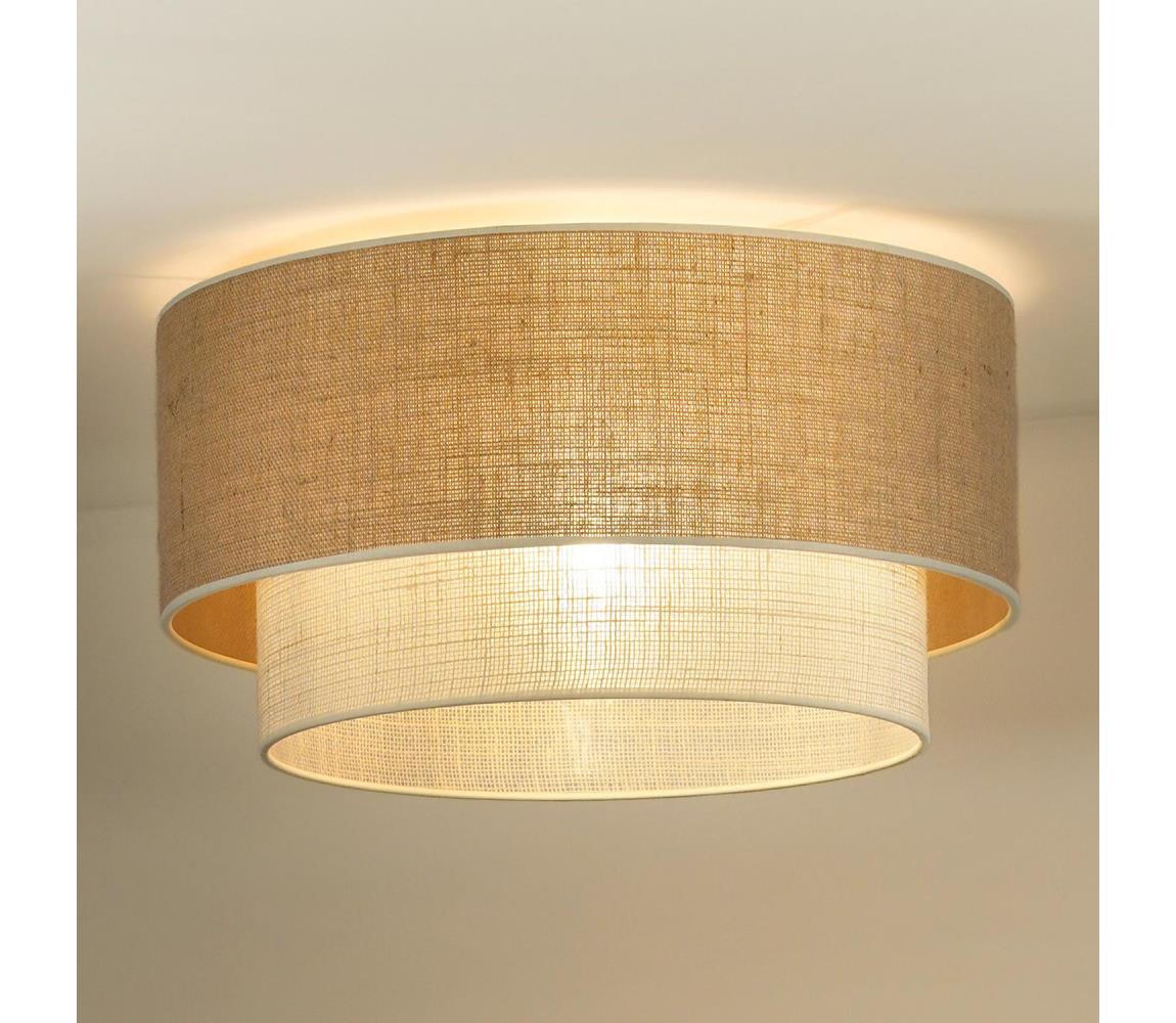 Donoci Stropné svietidlo YUTE BOHO 3xE27/15W/230V pr. 60 cm hnedá/krémová