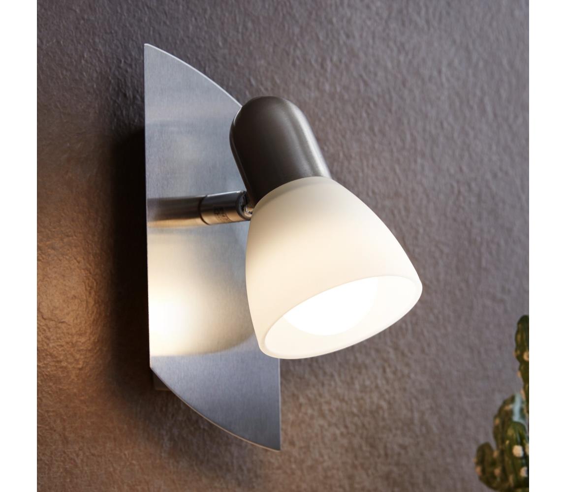 Eglo Bodové svietidlo ENEA 1xE14/40W matný nikel / satén