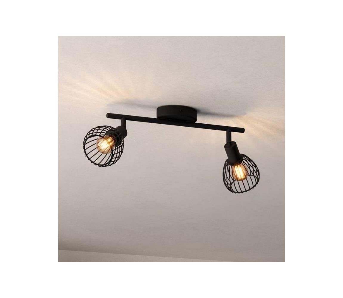 Eglo Bodové svietidlo SON 2xE14/40W/230V čierna