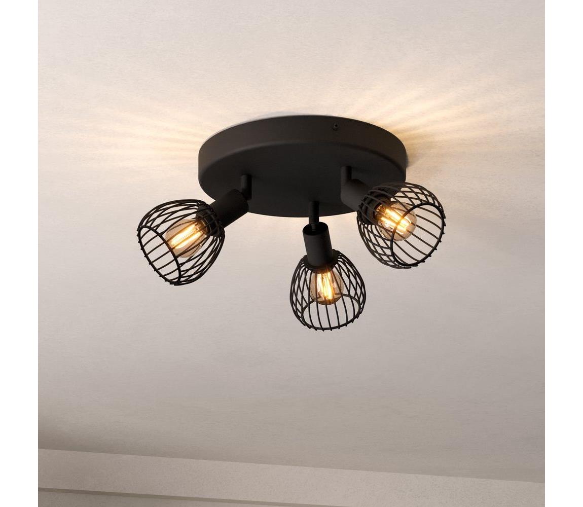 Eglo Bodové svietidlo SON 3xE14/40W/230V čierna