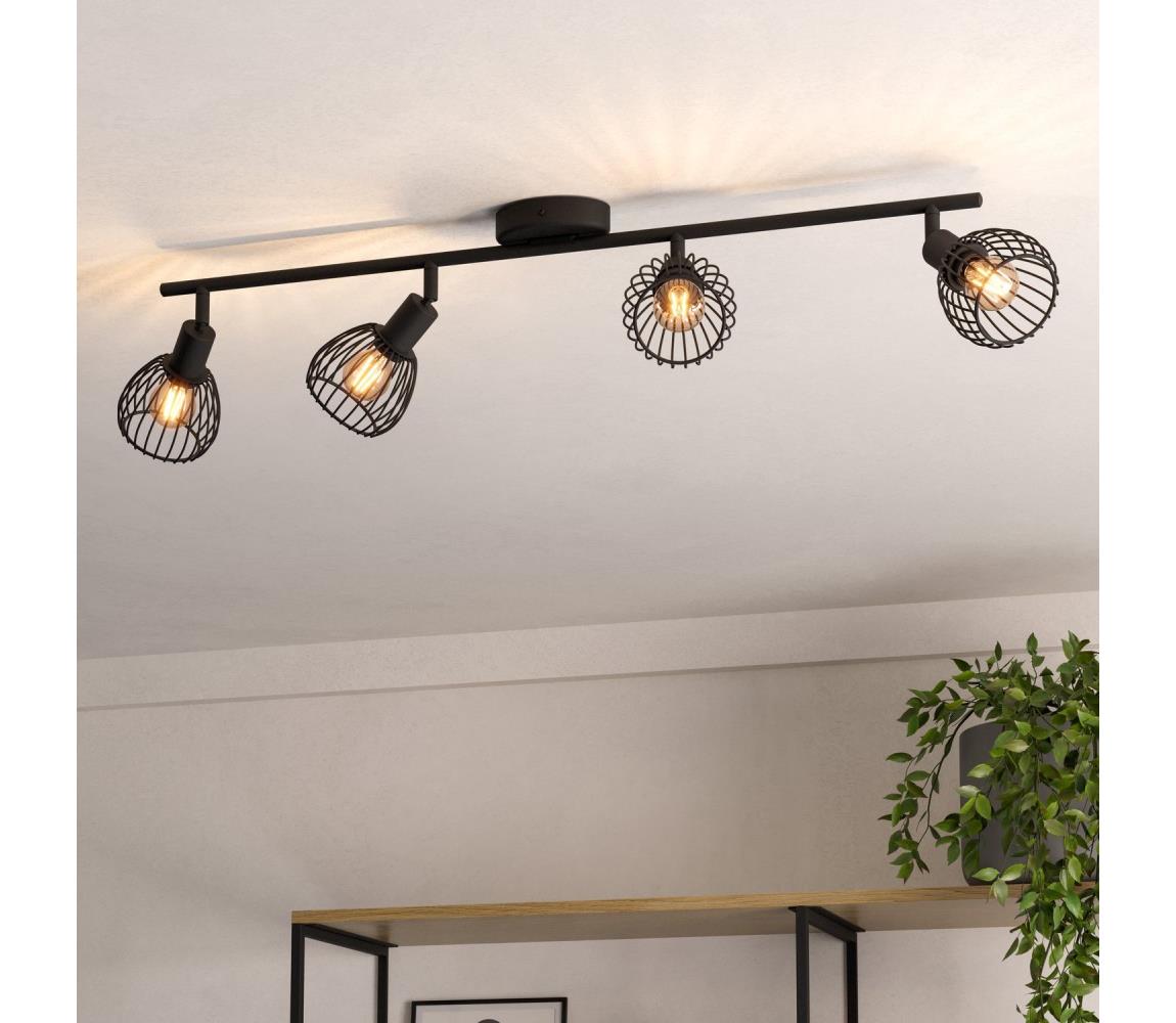 Eglo Bodové svietidlo SON 4xE14/40W/230V čierna