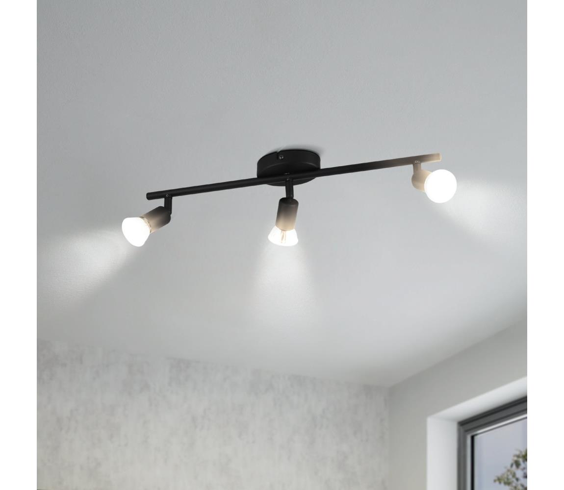 Eglo LED Bodové svietidlo BUZZ-LED 3xGU10/2,8W/230V 3000K čierna