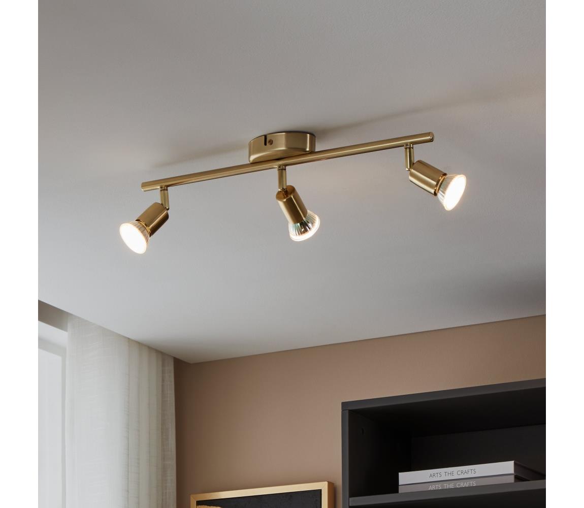 Eglo LED Bodové svietidlo BUZZ-LED 3xGU10/2,8W/230V 3000K zlatá 33186