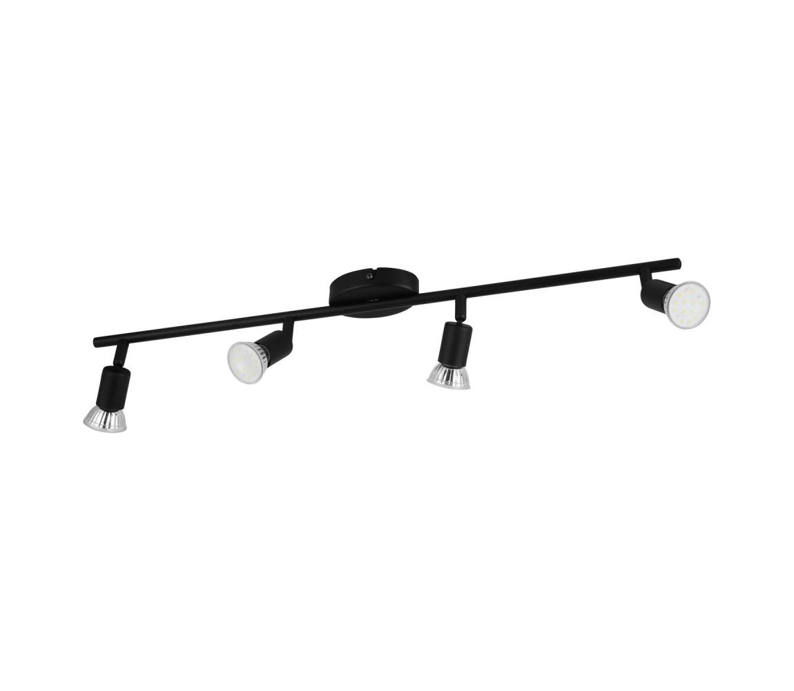 Eglo LED Bodové svietidlo BUZZ-LED 4xGU10/2,8W/230V 3000K čierna