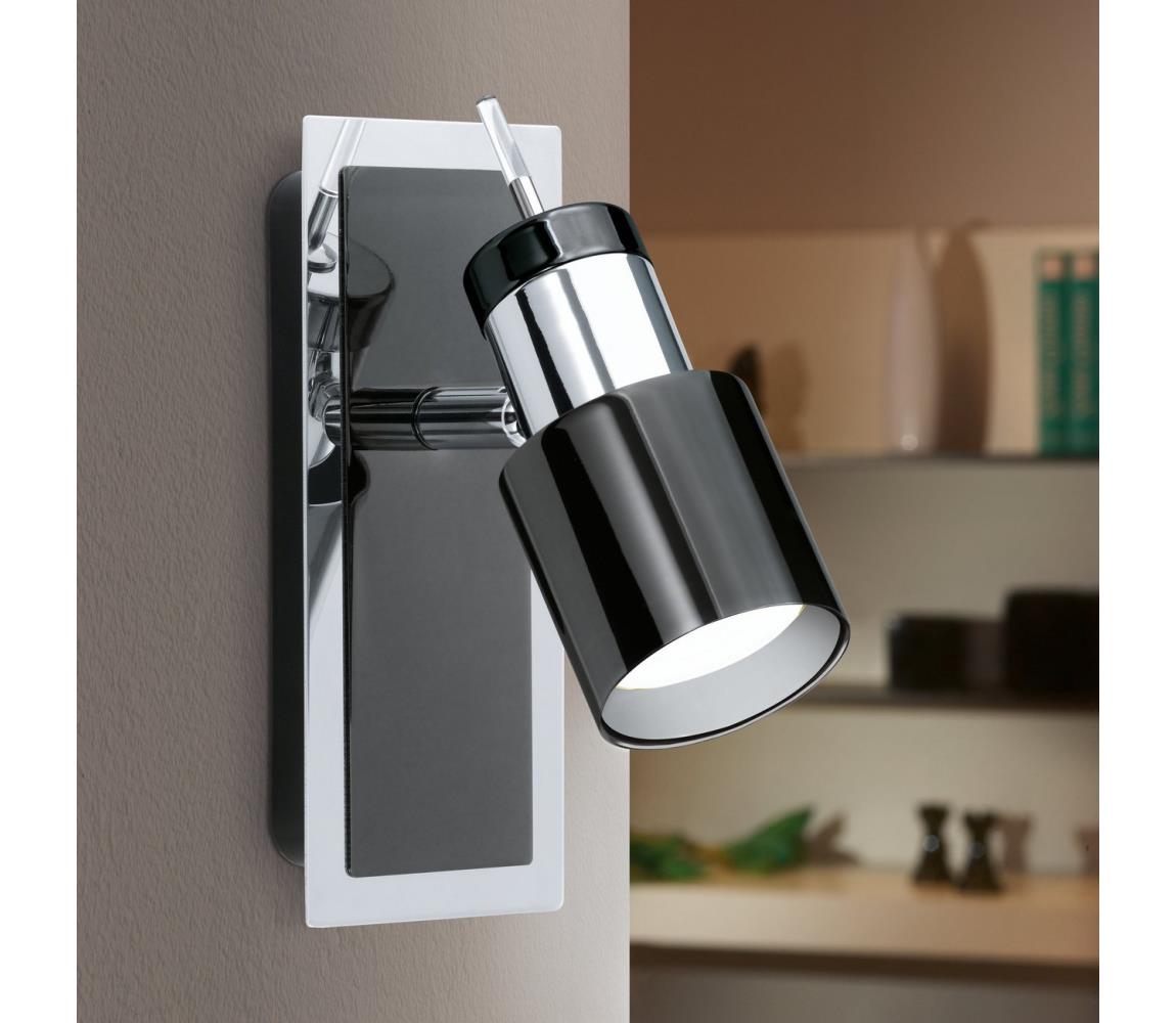 Eglo LED bodové svietidlo DAVIDA 1 1xGU10/5W/230V čierna