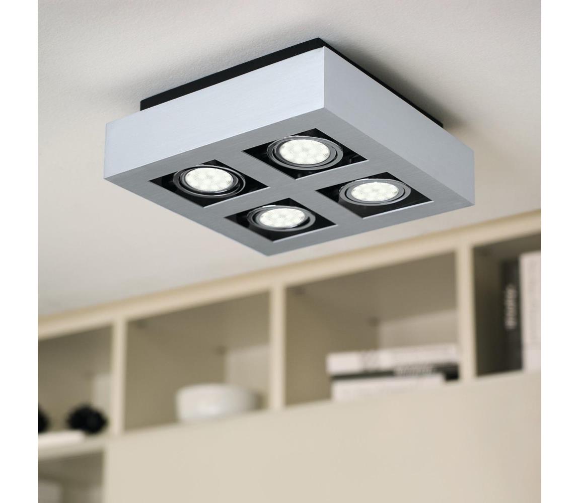 Eglo LED Bodové svietidlo LOKE 1 4xGU10-LED/5W/230V