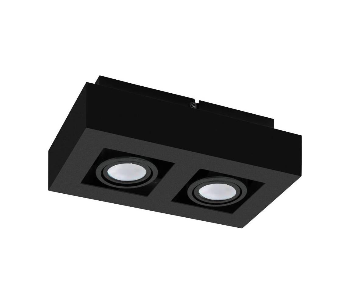 Eglo LED bodové svietidlo MENDOZA 2xLED/4,7W/230V 3000K čierne 31063