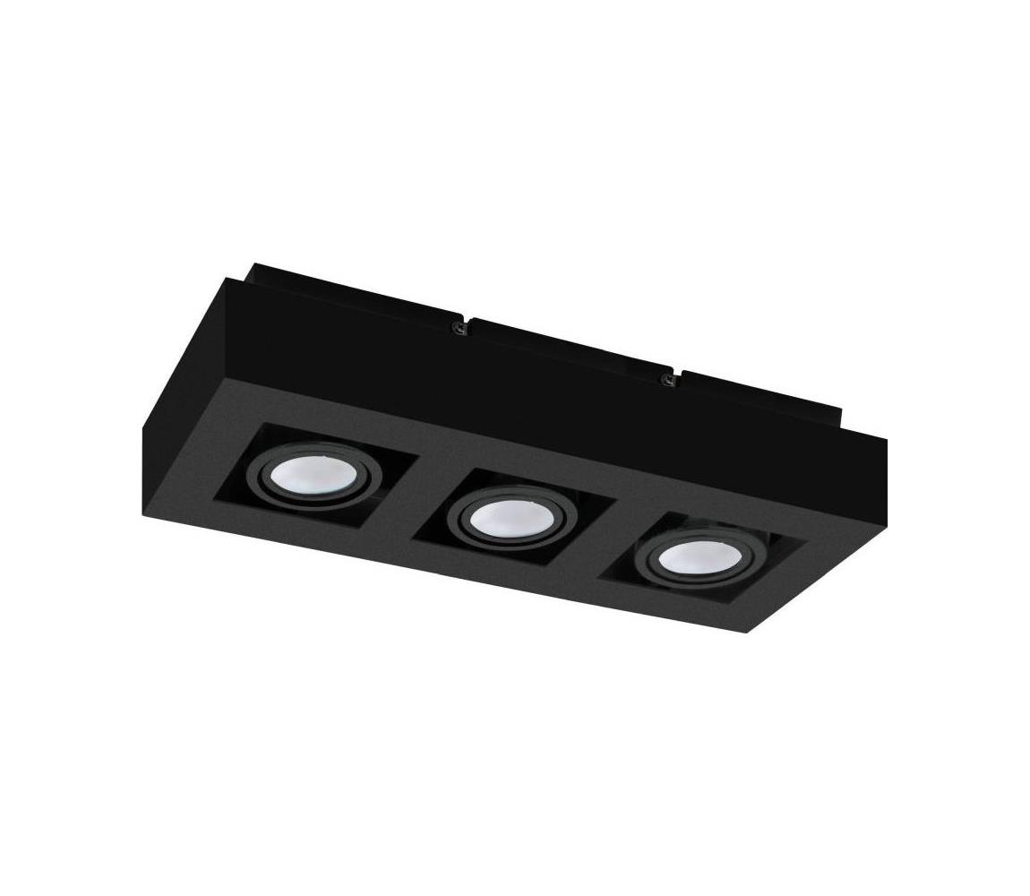 Eglo LED bodové svietidlo MENDOZA 3xLED/4,7W/230V 3000K čierna 31064