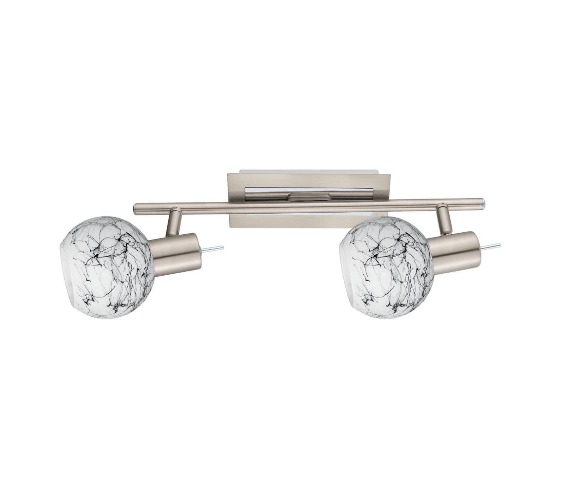 Eglo LED Bodové svietidlo MY CHOICE 2xE14/4W/230V chróm/biela/čierna 1xEG31126+2xEG90252