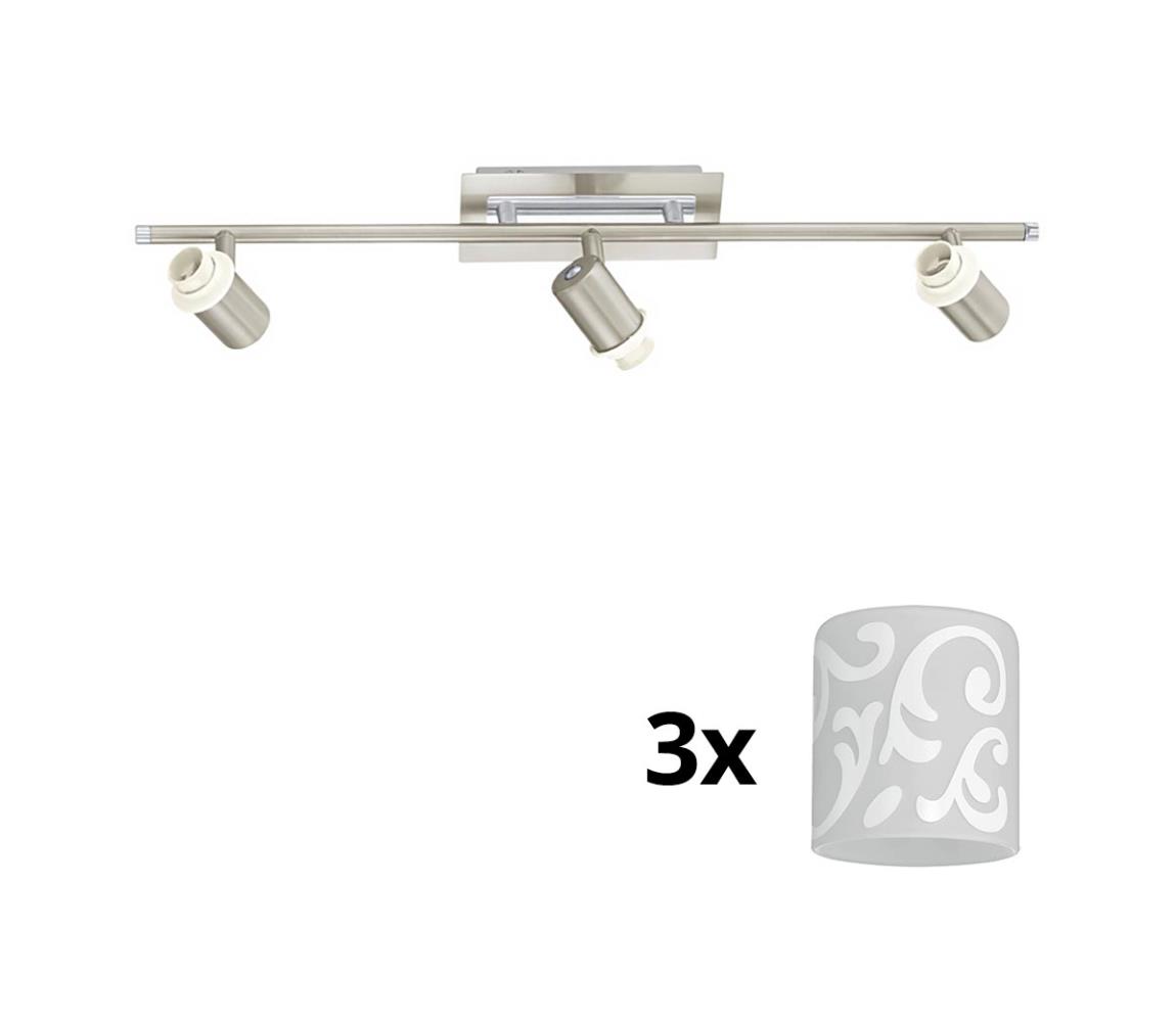 Eglo LED Bodové svietidlo MY CHOICE 3xE14/40W/230V chróm/biela 1xEG31127+3xEG90257