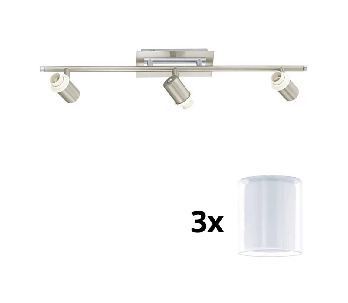 Eglo LED Bodové svietidlo MY CHOICE 3xE14/40W/230V chróm/biela 1xEG31127+3xEG94655