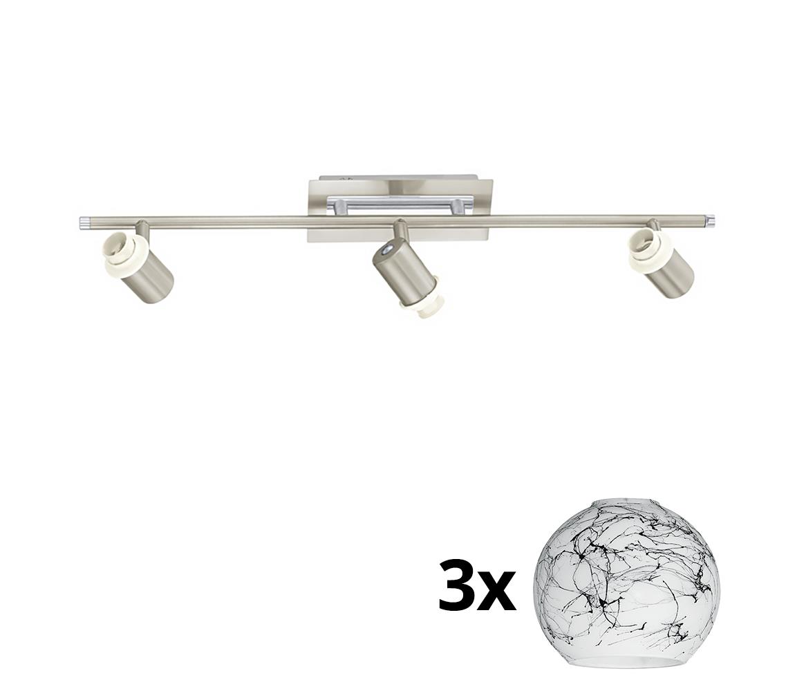 Eglo LED Bodové svietidlo MY CHOICE 3xE14/40W/230V chróm/biela/čierna