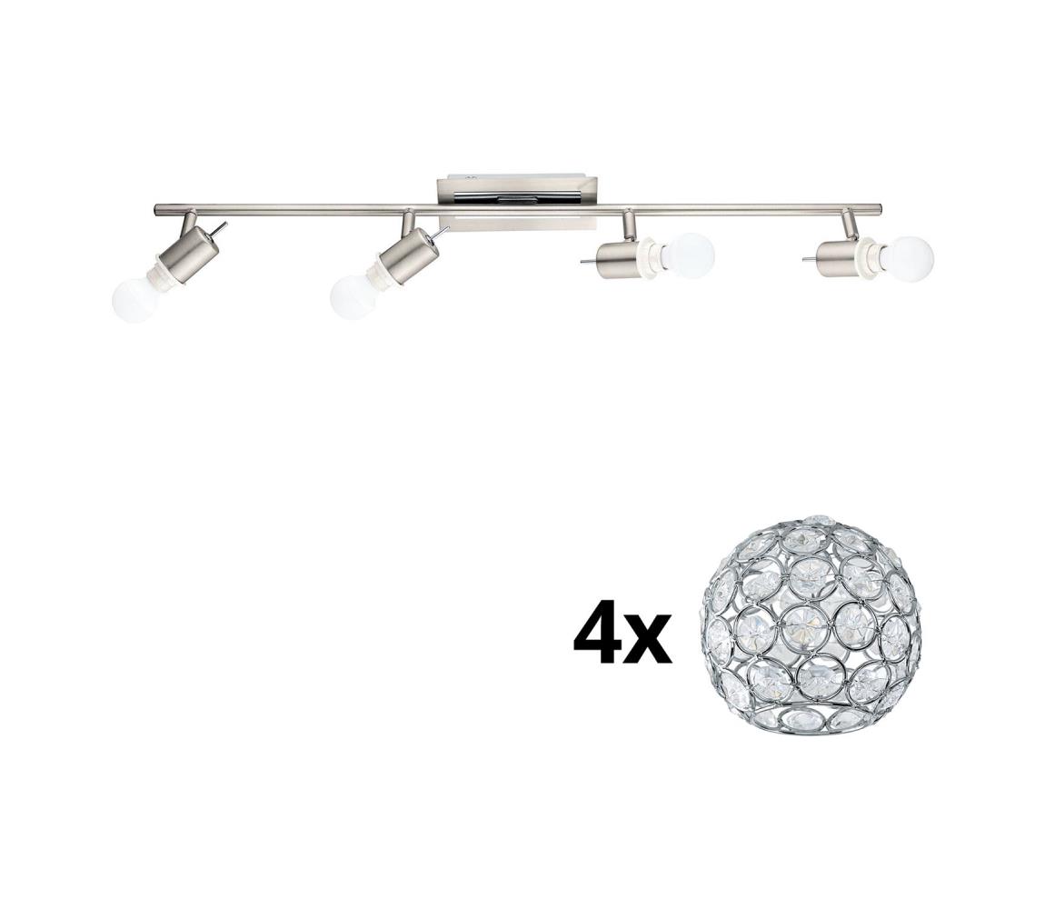 Eglo LED Bodové svietidlo MY CHOICE 4xE14/4W/230V chróm 1xEG31128+4xEG92867