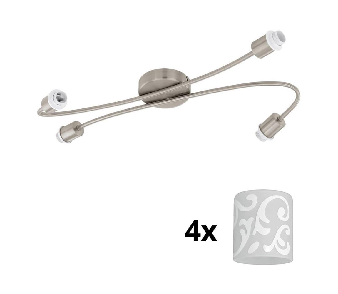 Eglo LED Bodové svietidlo MY CHOICE 4xE14/4W/230V chróm/biela 1xEG31129+4xEG90257