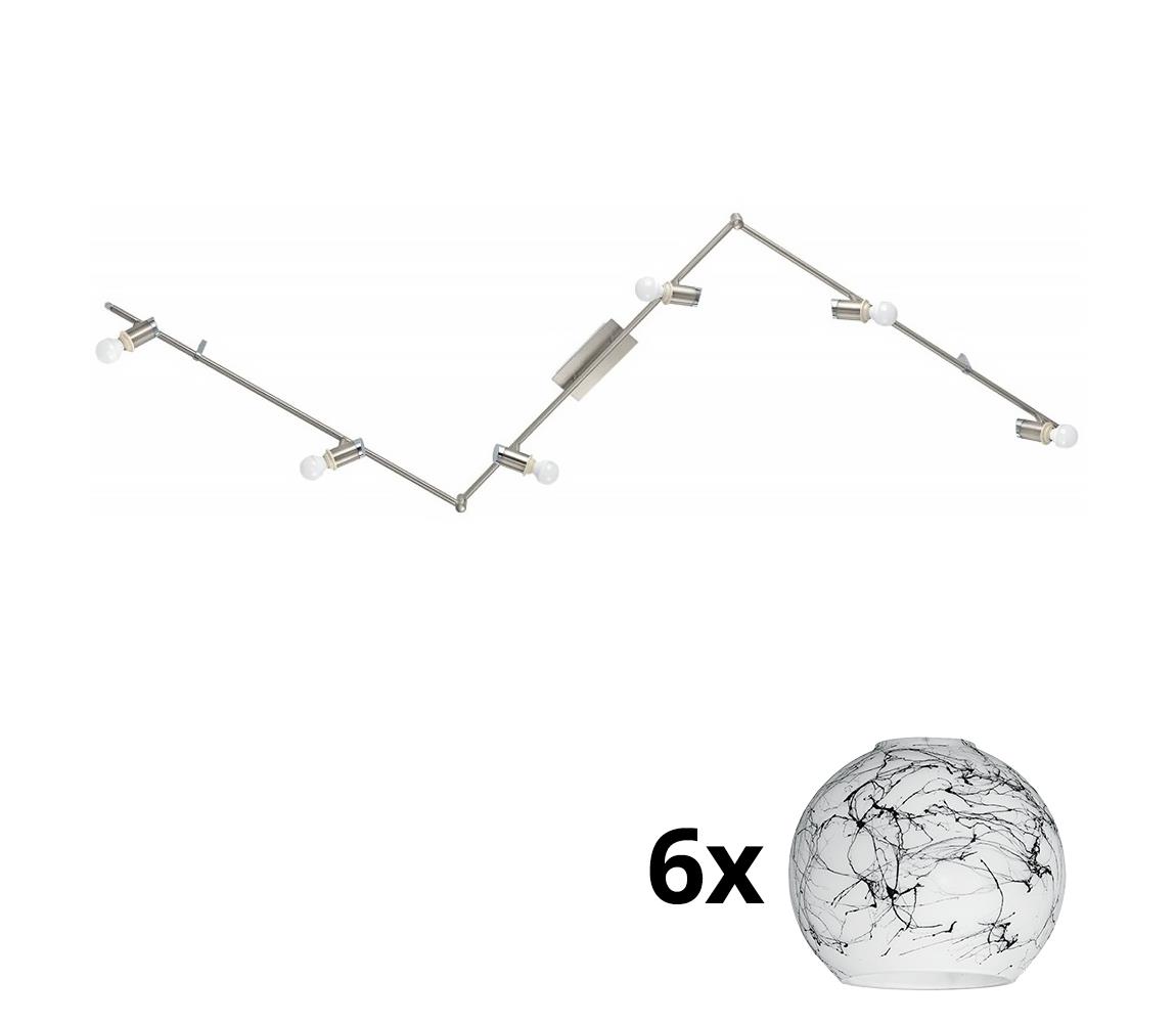 Eglo LED Bodové svietidlo MY CHOICE 6xE14/4W/230V chróm/biela/čierna