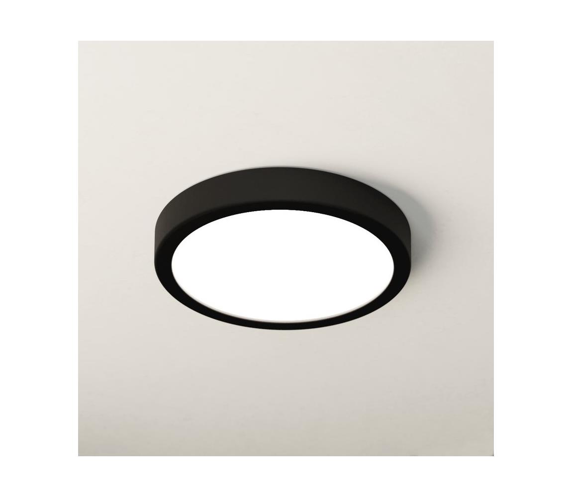 Eglo LED Kúpeľňové stropné svietidlo FUEVA LED/17W/230V čierna IP44