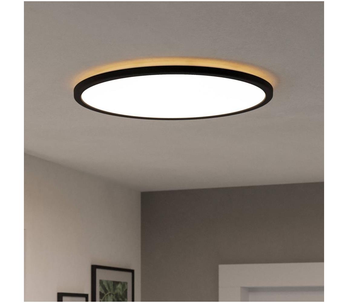 Eglo LED Kúpeľňové stropné svietidlo ROVITO 16,8W/230V pr.50cm IP44 čierna